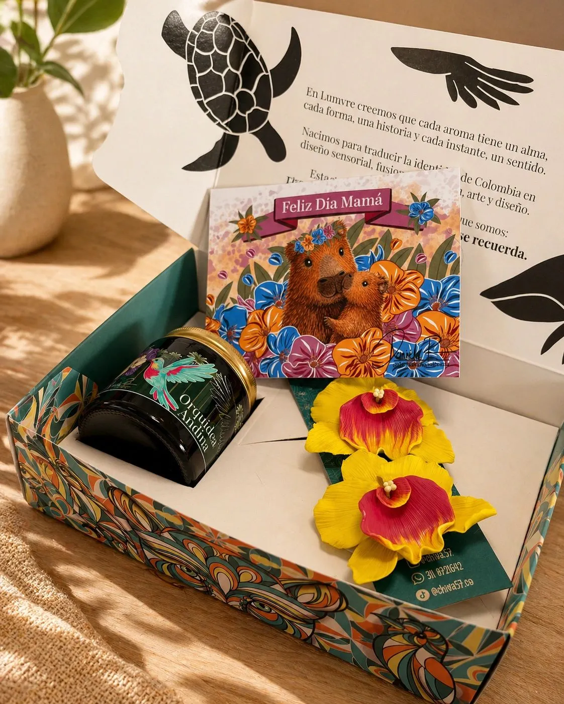 Ser mamá | Set Regalo Vela y Accesorio Orquidea | Día de la Madre