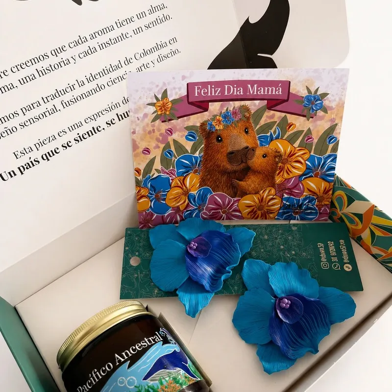 Ser mamá | Set Regalo Vela y Accesorio Orquidea | Día de la Madre