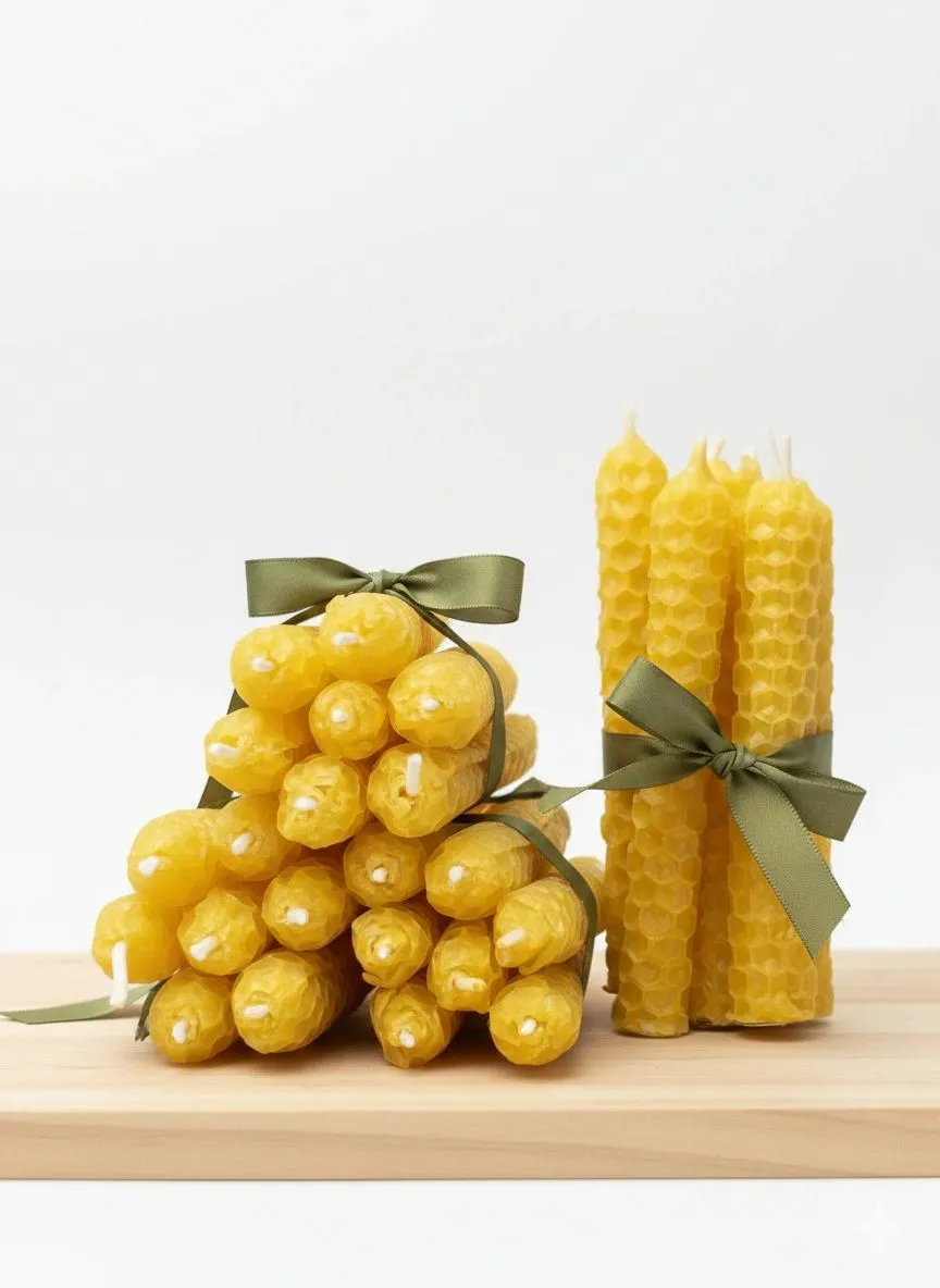 Enjambre. Velas en cera de Abeja
