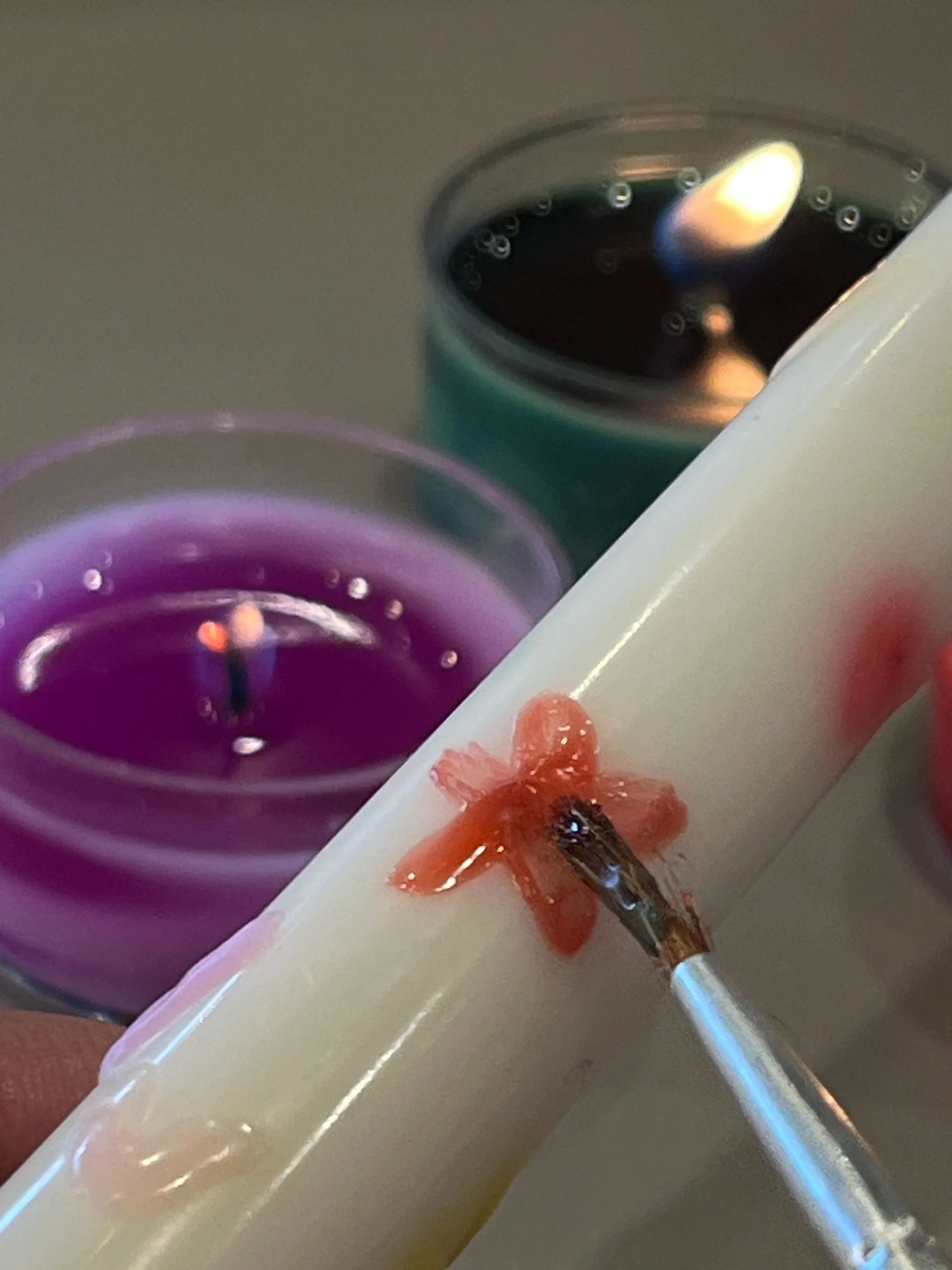 Velas para Pintar con Cera Líquida - Regalo Original y Creativo | Kit Completo Velas Decorativas Personalizadas | Pinta con Fuego ed. Titi