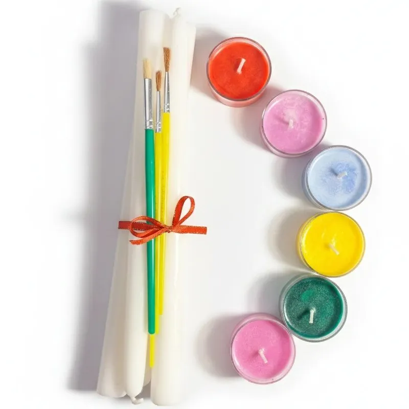 Velas para Pintar con Cera Líquida - Regalo Original y Creativo | Kit Completo Velas Decorativas Personalizadas | Pinta con Fuego ed. Titi