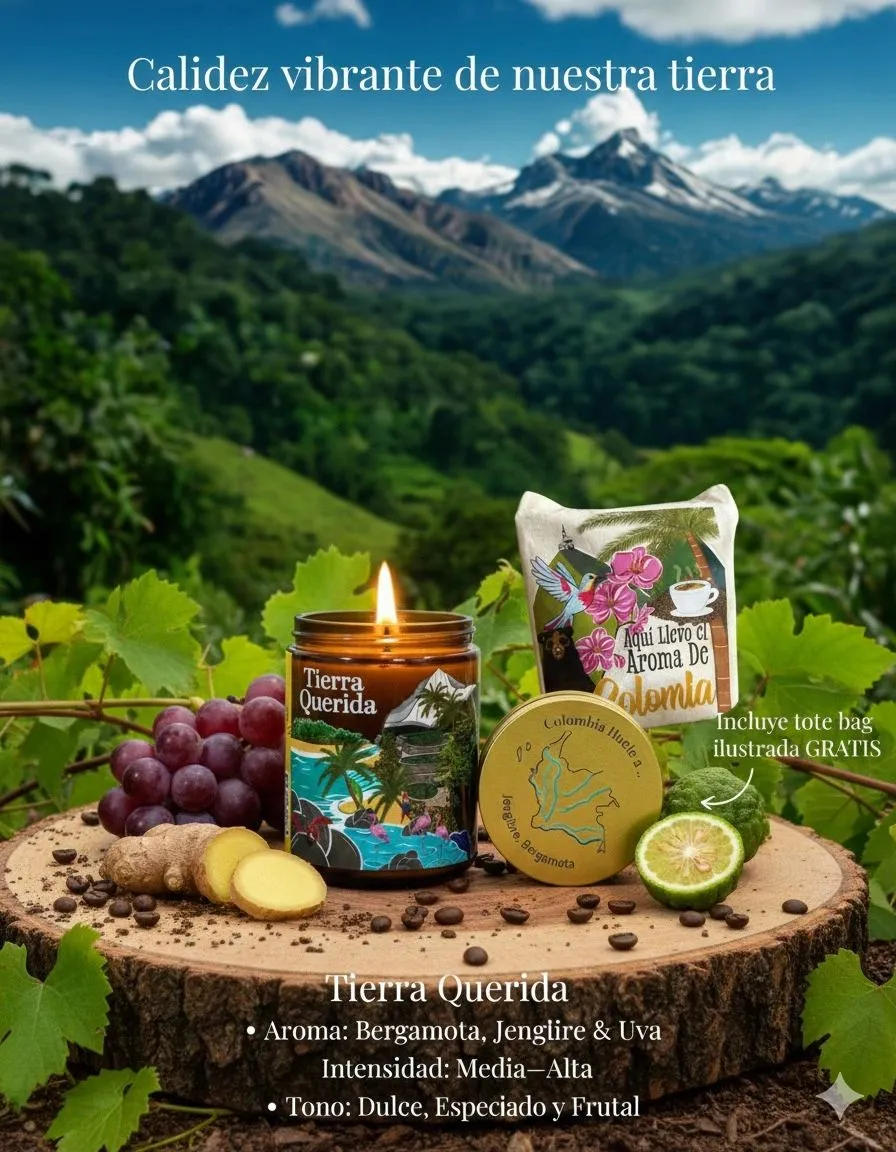 Vela aromática Tierra Querida